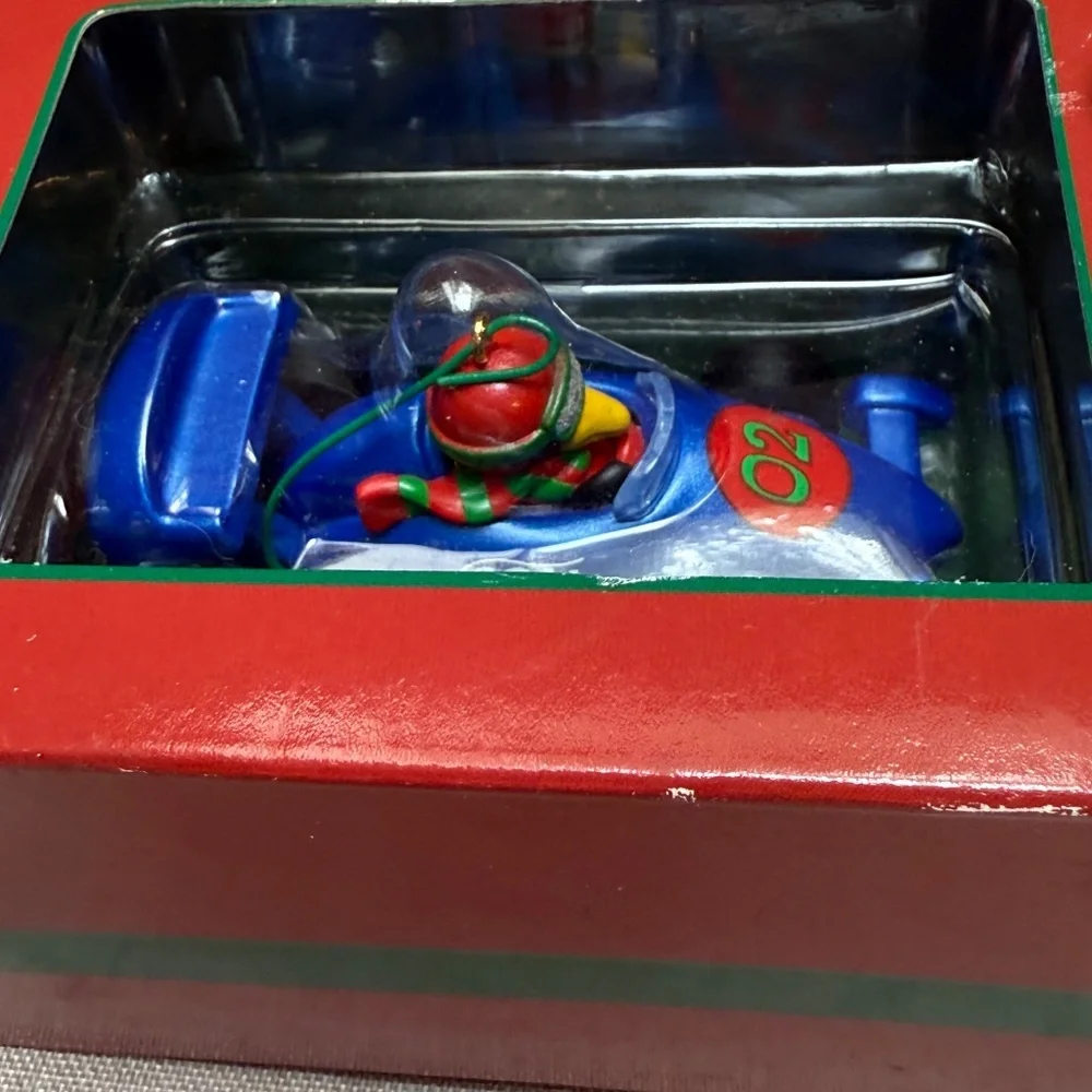 American Greetings Son Dated 2002 Racecar Christmas Holiday Ornament